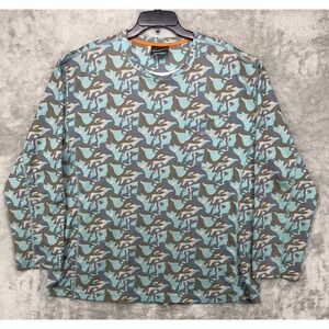 Grundens Men's Camo Pullover T-Shirt XXL Fishing‎ Hunting Polyester Long Sleeve